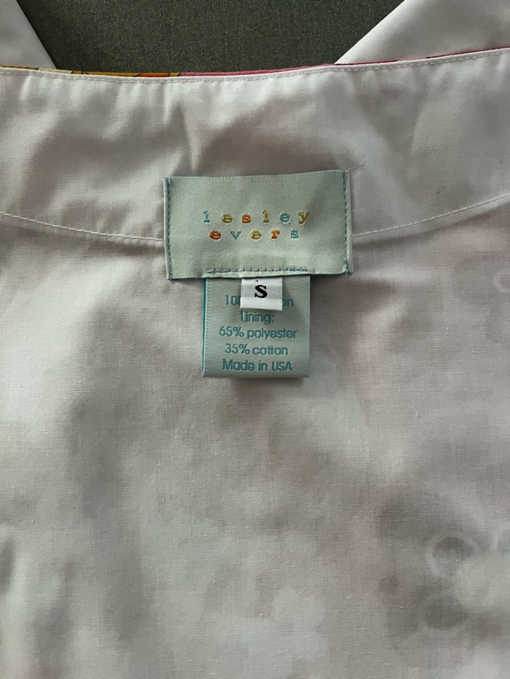 Lesley Evers• Floral Cotton Dress• Sz S - Picture 8 of 12
